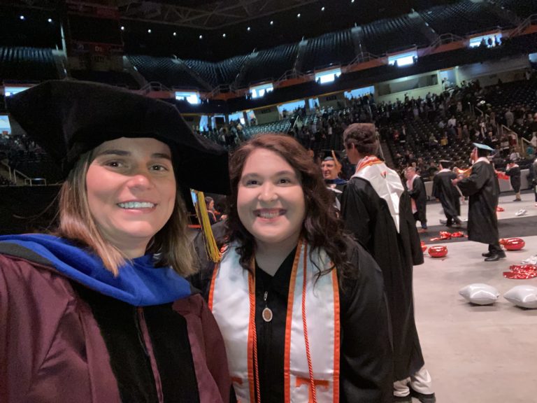 Karen DeLong with one of our 2021 graduates