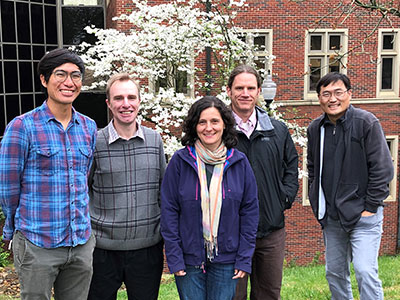 2022 Success in Multidisciplinary Research award winning team. From left to right: Xingli Giam, Paul Armsworth, Mona-Papes, Charles Sims, and Seong-Hoon Cho