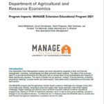 Cover of Publication - 2021 MANAGE Program Impacts