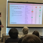 Graduate student presenting research at the 2023 Southern Agricultural Economics Association annual meeting