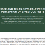 Title: Tennessee and Texas Cow-Calf Producers' Perception of Livestock Pests