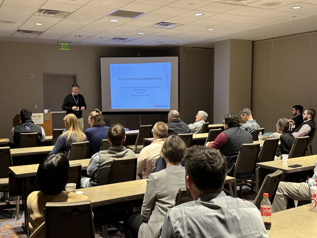 Faculty member presenting at Southern Agricultural Economics Association annual meeting in Atlanta, Georgia