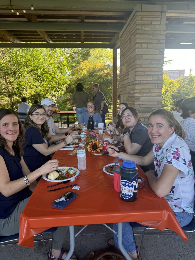 Faculty and students enjoying the Fall 2024 picnic